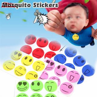 【HW】6Pcs Smiling Face Mosquito Repellent Patches Stickers 100% Natural Non Toxic Pure Essential Oil Keeps Insects Far Away Camping Travel