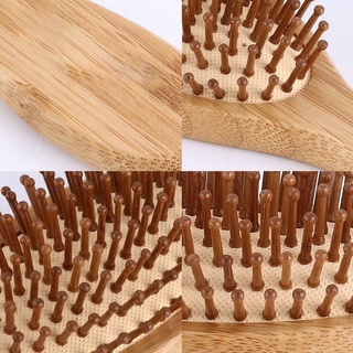 [lindo]bobina De bambú de bambú masaje cuidado de la salud peine carbonizado de madera maciza bambú (7)