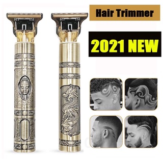 2021 Nuevo USB T9 Clipper Profesional Eléctrico Trimmer Afeitadora Barba 0mm Hombres Máquina De Corte De Pelo Para