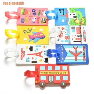(CassiopeiaHB) Luggage Tags Labels Strap Name Address Id Suitcase Bag Baggage Travel Label Tag (9)