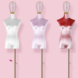 Maniquí de Color para mujer ropa interior de terciopelo hielo tienda estante de exhibición cuerpo completo Maniquí vestido de novia estilo europeo efkQ (5)