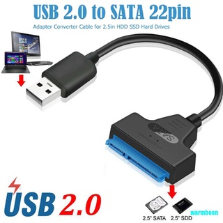 Warmbeen USB a SATA 22 pines unidad de disco duro portátil SSD adaptador Cable convertidor