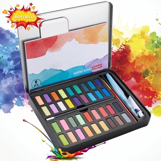 Kit Pintura Acuarela Infantil 36 Colores Dibujo Aficionado y Profesional (1)