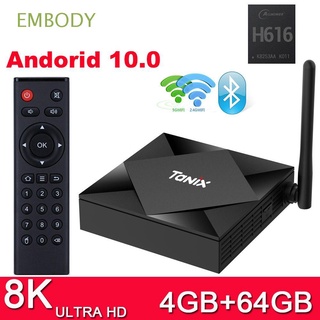EMBODY TX6S Youtube Media Player Caja de TV Bluetooth Android 10.0 Allwinner H616 8K 4K WIFI dual Decodificador 4GB 64GB Inteligente Quad Core (1)