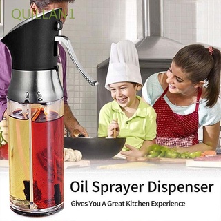 QUILLAN1 2 in 1 Oil Sprayer 200ml Dispenser Spray bottle ABS Kitchen Oil Pump Leak-Proof Baking Jar Seasoning Olive Oil Sprayer/Multicolor