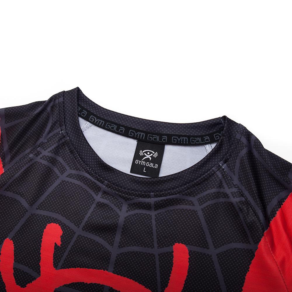 Raglán manga en el Spider-Verse impreso 3D camisetas Spiderman camisas de compresión Tops masculino Comics Cosplay disfraz (5)