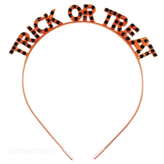 Time Rhinestone Hair Hoop cristal letra diadema Halloween fiesta Headwear Photo Pro