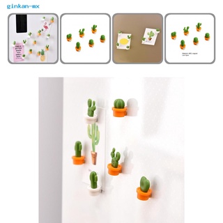 ginkan abs imanes creativos mini cactus en forma de refrigerador imán en forma de cactus para cocina