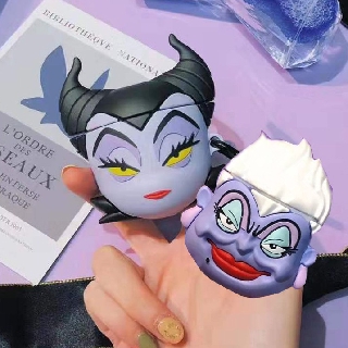 Cute witch AirPods 1 2 pro case cartoon Ursula Maleficent silicone soft shell Apple Bluetooth wireless headset airpods cover