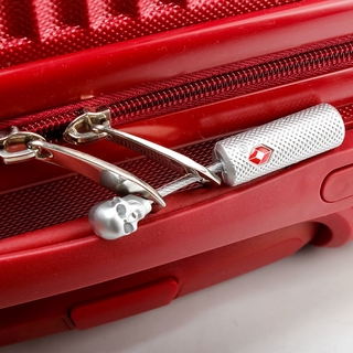 LESLIE Skull Secure Lock combinación candado con llave TSA maleta para equipaje de equipaje cerradura de viaje/Multicolor (2)
