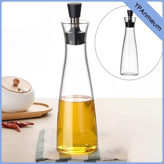 botella de vinagre de aceite de vidrio de cocina a prueba de fugas vinagre recipiente de aceite para cocinar