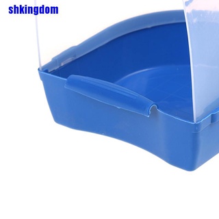 Shk - caja de baño de agua para pájaros, bañera, loro, para periquito, cuenco colgante (6)