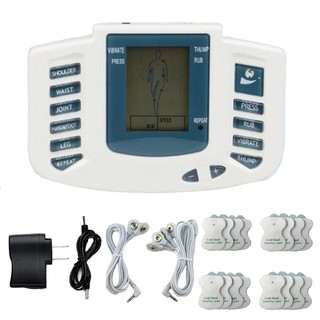 Estimulador eléctrico cuerpo completo Relax terapia muscular masajeador Tens 16 almohadillas