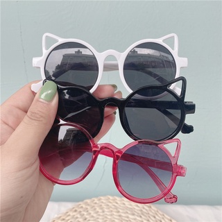 lentes de sol para niños a la moda lindo gato gafas de sol uv bebé gafas