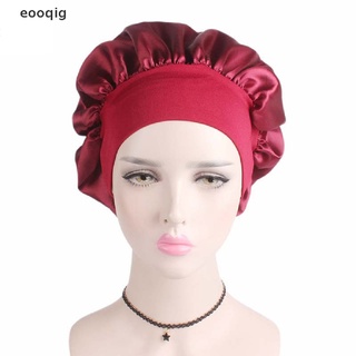 eooqig - gorro de satén sólido para el cabello, diseño de sueño, gorro de ducha, herramientas de peinado mx