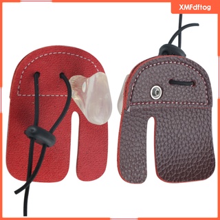 [XMFDFTOG] protector de dedo almohadilla de protección guante lengüeta para mano derecha accesorios de tiro con arco