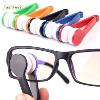 Multifuncional portátil gafas de sol gafas de sol gafas de sol limpiador de gafas de limpieza cepillo limpiador Kit AY