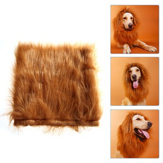 Home & Living Pet Costume Lion Mane Wig For Dog Halloween Festival Fancy Dress Up