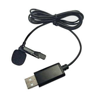 Csu USB Lavalier micrófono 360 omnidireccional Clip-on alámbrico micrófono de solapa Plug & Play para ordenador PC portátil Video conferencia chateando transmisión en vivo grabación clases en línea (1)