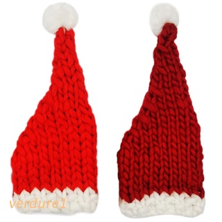 verd santa sombrero unisex decoración de navidad fiesta familiar islandia lana sombrero w/pompom para niño adulto