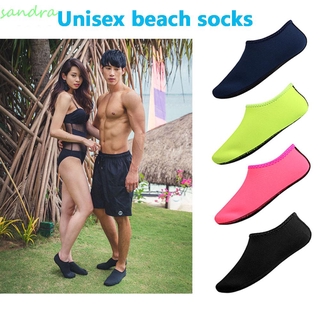 SANDRA moda zapatos de playa de Color sólido zapatos de natación sandalias de playa antideslizante calzado zapatillas Aqua zapatos Unisex transpirable vadear calcetín/Multicolor