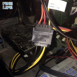 SATA [7.27] Cable de alimentación para tarjeta PCI Express de 8 pulgadas de 15 pines a 6 pines para ordenador Personal (1)