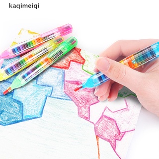 [qkem] niños pintura juguetes 20 color cera crayon divertido pastel kid pluma color aleatorio fg