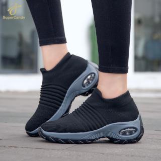 zapatos de caminar para mujer super suave aumento de altura zapatos de viaje al aire libre