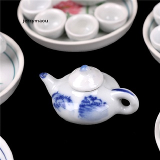 [jem] kid pretender juego miniatura de comedor vajilla de porcelana juego de té plato taza de juguete eui (6)