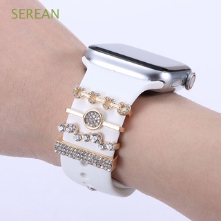Universal Smart Watch Metal Charms Decorative Ring Samsung Huawei Apple Watch Strap Band Accessories (1)