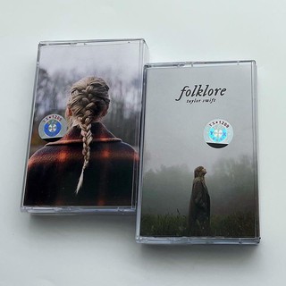 TAYLOR (cinta De Cassette) cinta adhesiva Swift Evermore + Folklore 2 cinta de Cassette álbum estuche sellado (1)