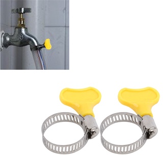 10Pcs Pipe Clamp Fit Tube Plastic Handle Butterfly Hose Clamp