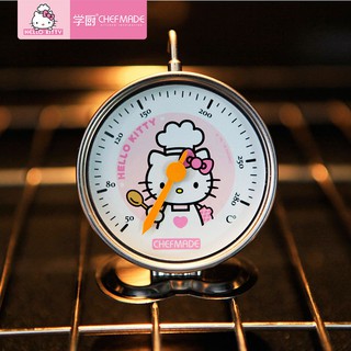 Hello Kitty [CHEFMADE] termómetro de cocina de acero inoxidable para colgar en el hogar, termómetro de alta temperatura, herramienta para hornear (1)