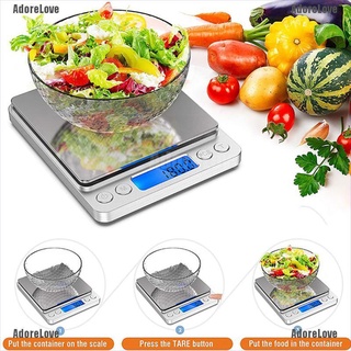 [AL] básculas digitales electrónicas de cocina 0.01g 500g bolsillo LCD pesaje joyería de alimentos [AdoreLove]