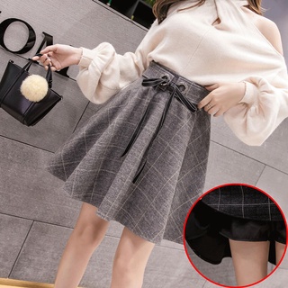 Cintura alta ins bolsa de cadera falda corta falda una línea de la mitad de la longitud de la falda de las mujeres de los [ins]a (1)