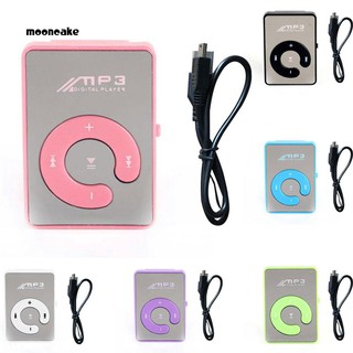 Moon Mini Clip Espejo Superficie Soporte Micro SD TF Tarjeta Deporte Reproductor De Música MP3 Regalo