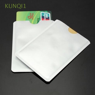 KUNQI1 de alta calidad de aluminio de papel de aluminio de moda Anti-degaussing titular de la tarjeta de crédito blanco titular de la tarjeta de crédito pasaporte titular 30pcs pasaporte cubierta de la tarjeta de débito cubierta de la tarjeta/Multicolor