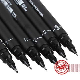 6 piezas pin fineliner - bolígrafos de línea fina de dibujo impermeable u2t8