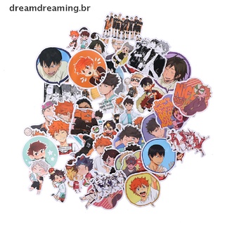 Dreaming.br 50 piezas calcomanías De Pvc Para equipaje/Laptop/patineta/Anime Haikyuu