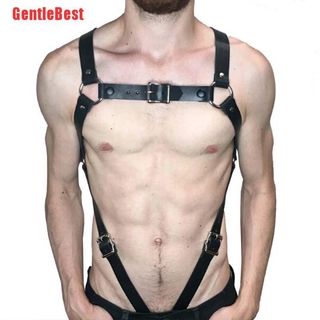 [GentleBest] cinturones de arnés de cuero para hombre, tirantes, tirantes, armadura, disfraces (1)