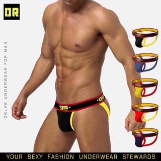 ORLVS marca de moda Sexy calzoncillos hombres bragas abiertas sin espalda ropa interior de calzoncillos tangas de hombre Gay escritos de los hombres ropa interior (1)