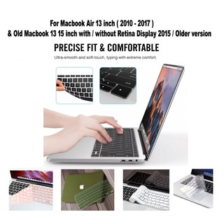 Cubierta de teclado de silicona para Macbook Pro 13 15 Air 13 pulgadas