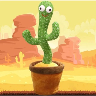 Juguete Cactus Que Habla Baila Luz LED Peluche Interactivo Mangata