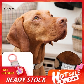 Sun_ etiqueta de identificación de mascotas ligera para perro, etiqueta de identificación, antipérdida para perro mediano