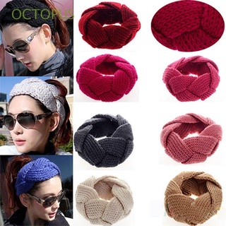 OCTOPUS Nuevo Crochet Hair Band Regalos Vintage Diadema de punto Invierno Mujeres Caliente Moda Twist Headwear/Multicolor