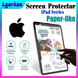 Lgorkos Paper Like Film Protector de pantalla iPad Pro 12.9" 2020 mini 5/4/3/2/2/1 7.9" iPad Pro 12.9" 2018 2017 iPad 2/3/4 iPad 6 7th Air 2/3/4/iPad Pro 9.7" 10.5"