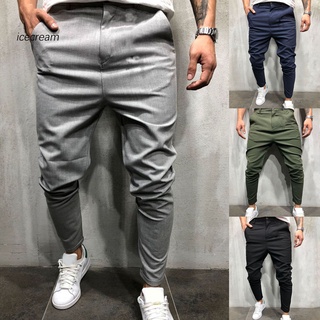 Pantalones sueltos Para hombre/color sólido/justable/bolsillos/Casual Para Uso diario