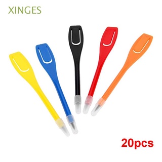 xinges - bolígrafo portátil de puntuación de golf, accesorio de golf, clip de lápiz, 20 unidades, lápiz de grabación, multicolor