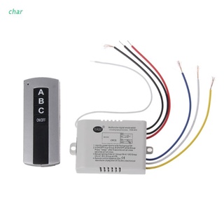 char inalámbrico 3 canales encendido/apagado lámpara de control remoto interruptor receptor transmisor