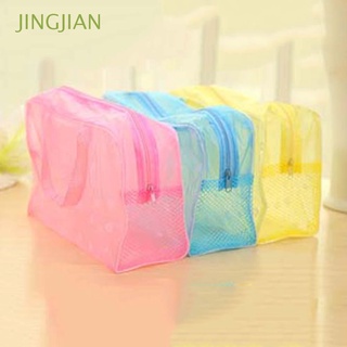 jingjian mujeres bolsas de natación impresión floral impermeable teléfono bolsillo neceser transparente bolsa de viaje cremallera bolsa de almacenamiento bolsos maquillaje bolsa de cosméticos/multicolor